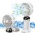 Charkee USB FanAssorted Pack of 1 Rechargeable Mini Portable Kitty Hand Fan