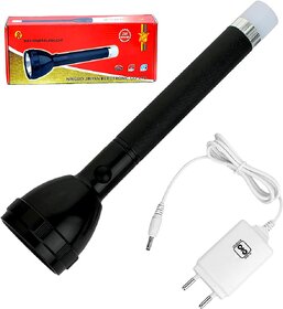 Charkee 40W High Flash Led torch Plastic Body Rechargeable Tourch (Black)