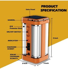 Charkee 9W Portable Lithium Ion Battery 4Led Emergency Light Rechargeable (Pack Of 1)