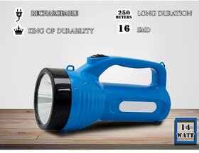 Charkee 16W Portable Lithium Ion Battery 12Led Emergency Light Rechargeable (Pack Of 1)