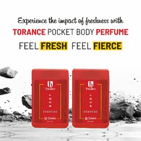 Torance Body Pocket Purfame 18 ML Long-Lasting Fragrance  Fresh Body Spray for Men  Women pack of 2