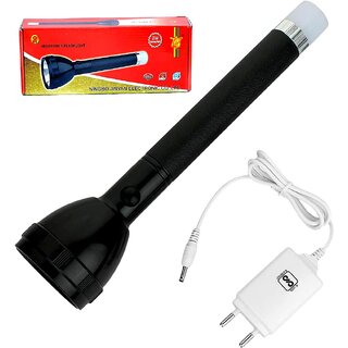 Charkee 40W High Flash Led torch Plastic Body Rechargeable Tourch (Black)