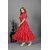 Fancy Flair Women Red Short Sleeve Polkadot Fit  Flare Dress