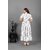 Fancy Flair Women White Short Sleeve Polkadot Fit  Flare Dress
