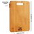 IMECO Bamboo Chopping Board, Durable Multipurpose Chopping Board for Kitchen, Ideal for Fruits Vegetable Cheese (33 x 23