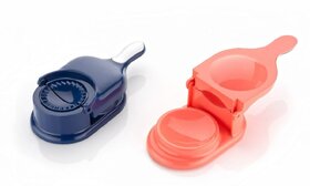 Dumpling Maker 2 in 1, Momo Maker, Gujiya Maker Machine, Momos Maker Machine, Kajjikayalu Karanji Maker - Gujiya Mould