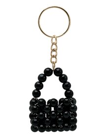 Techiefox Metal Bead Mini Purse Key Chain  Beautiful Handcrafted Key Ring Accessory with Premium Shine and Style