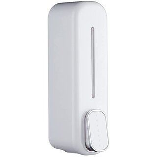 CIS Dolphin Soap Dispenser 400ml  Wall Mount Liquid Soap Dispenser for Bathroom  Kitchen (White)