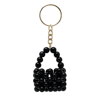 Techiefox Metal Bead Mini Purse Key Chain  Beautiful Handcrafted Key Ring Accessory with Premium Shine and Style