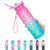 32OZ Motivational Fitness Sports Water Bottle with Straw  Time Maker, BPA-free, Tritan Plastic, Leak-proof Ensure you S
