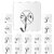 Pandiya'S Self Adhesive Wall Hooks  Heavy Duty Transparent Sticky Hooks For Hanging Kitchen, Bathroom, Home  Waterproof, Reusable, No Drilling Required