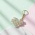 Techiefox Luxurious Handmade Pearl Heart Key Chain  Timeless Gift for Girls, Women  Loved Ones with Golden Key Ring