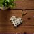 Techiefox Luxurious Handmade Pearl Heart Key Chain  Timeless Gift for Girls, Women  Loved Ones with Golden Key Ring