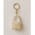 Techiefox Premium Handcrafted Pearl Keychain  Cute Handbag Shape with Golden Chain, Ideal for Bags, Keys  Gifting