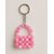 Techiefox Fashion Key Chain with Pink Plastic Pearls  Mini Purse Design Key Holder and Bag Pendant for Girls  Women