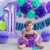 Party Bird Solid Purple Number 1/One Foil Toy Balloons Set 32 Inch Birthday Party  Anniversary Decoration Girls/ Boys
