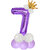 Party Bird Solid Purple Number 7/Seven Foil Toy Balloons 32 Inch Birthday Party  Anniversary Decoration for Girls/ Boys