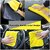 CIS Microfiber Towel 40x40 cm 500 GSM (Yellow)  Super Absorbent Cleaning Cloths for Car,Home Kitchen(Pack of 4)