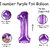 Party Bird Solid Purple Number 1/ One Foil Toy Balloons 32 Inch Birthday Party  Anniversary Decoration for Girls/ Boys