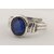 NATURAL BLUE SAPPHIRE (NEELAM) STONE WITH 92.5 PURE SILVER ADJUSTABLE RING