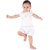 Kid Kupboard Cotton Baby Girls T-Shirt and Short Set, Light White, Half-Sleeves, 3-6 months KIDS7768