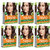 Nisha Creme Hair Color for Women - Dark Brown, 20g+20ml Box, Long-lasting, 100 Grey Coverage (Pack OF 6)