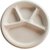 Corn Starch 4 Compartments Plates - 25 Pcs