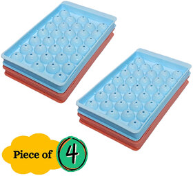 Plastic Mini Round Ice Cube Tray with Lid  Ice Ball Maker for Fresh Juice, Mocktails, Whiskey, Cocktails, Tea  Coffee