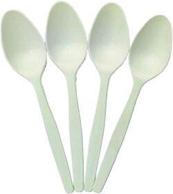 Corn Starch Spoons - 50 Pcs