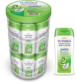 Yuthika Aloe Vera Nourish Body Lotion Hydrating Moisturizer for Men & Women, 20ml Each (24 Pcs in Jar)