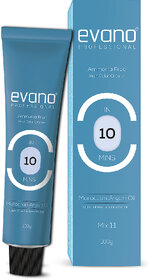 Evano Professional Creme Hair Colour Dark Brown, 100g, Ammonia Free, 100 Grey Coverage in 10 Minutes
