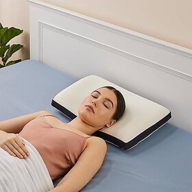 Orthopedic Memory Foam Pillow for Neck Pain Relief - Contoured Sleeping Pillow 21x15x5 Inch (1pcs)
