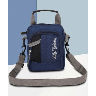 Life Today Men & Women Blue Sling Bag - Mini