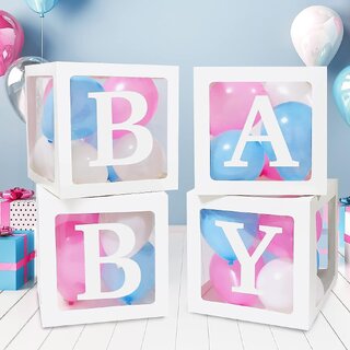 Baby balloon box for Baby Shower Party decoration Kit Elegant Surprise Gift Box for Baby Shower, Birthdays  Celebration