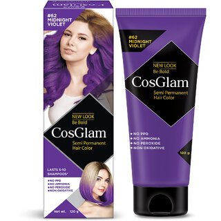Cosglam Semi Permanent Hair Color For Women  Men, (120g, #62 Midnight Violet)