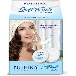 Yuthika Naturals Soft Touch Light Moisturizer Cream for Deep Nourishment (12 Pcs Each 25ml)