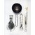 i WARE KkitchenCare Hard Anodised Tadka Pan/Spice Heating Pan (Black), Stainless Steel Wire Tong Pakkad/Utensil Holder,