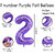 Purple 2 Number Foil Balloon with Crown  Base Balloons  32 Inch Helium Supported for Birthday, Anniversary, Baby Showe