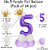 Purple 5 Number Foil Balloon with Crown  Base Balloons  32 Inch Helium Supported for Birthday, Anniversary, Baby Showe