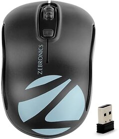 ZEBRONICS Zeb -Dash USB Wireless Optical Mouse (Black)