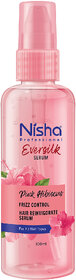 Nisha Hair Serum Pink Hibiscus serum 100ml Hair Serum For Dry Frizzy Hair