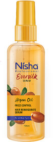 Nisha Hair Serum EverSilk Argan Oil Serum 55ml, Hair Serum For Dry Frizzy Hair