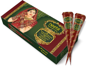 (Pack of 1) Ready to Use Mehendi Cone for Hand Design 4 Henna Cones (20g Each Cone)