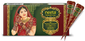 (Pack of 1) Ready to Use Mehendi Cone for Hand Design 4 Henna Cones (20g Each Cone)