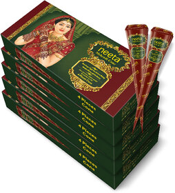 Ready to Use Mehendi Cone for Hand Design  Pack of 5 (4 Henna Cones Each, 20g)