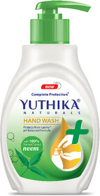 Yuthika Naturals Hand Wash 500ml Neem - 100 Natural Extracts, pH Balanced