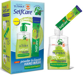 Yuthika Selfcare Powder to Liquid Hand Wash Combo - Bottle + 1 Sachet of 9gm Each