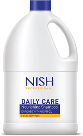 Nish Professional Daily Care Nourishing Shampoo| Deep Cleansing & Hydration (3 ltr)