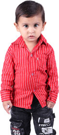 Kid Kupboard Cotton Baby Boys Shirt, Red, Full-Sleeves, 2-3 Years KIDS7786