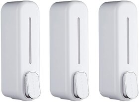 CIS Dolphin Soap Dispenser 400ml  Wall Mount Liquid Soap Dispenser for Bathroom  Kitchen (White) (Pack of 3)